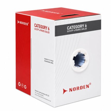 Norden Category 6 U/UTP 4 Pair 23AWG Cable PVC Gray